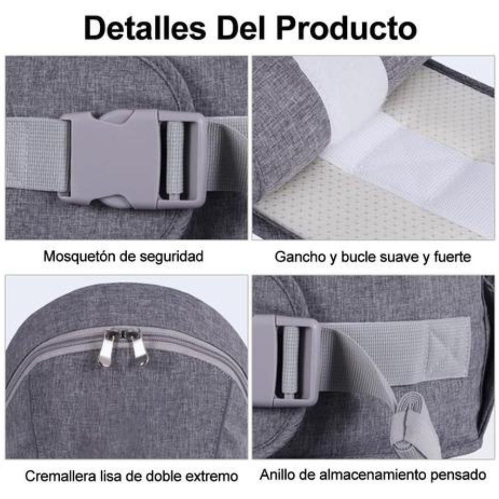 Portabebé con Asiento de Cadera Seguro