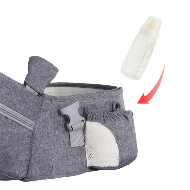 Portabebé con Asiento de Cadera Seguro